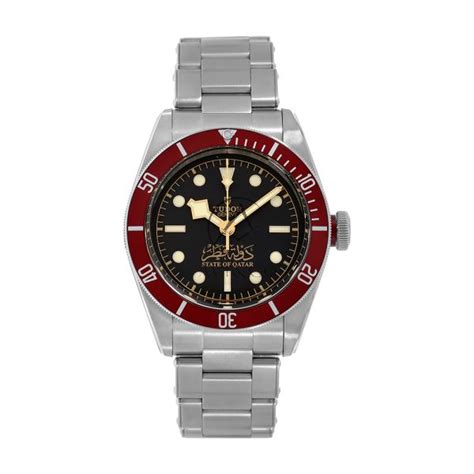 Tudor Black Bay Steel State of Qatar Red Bezel Diver Watch 